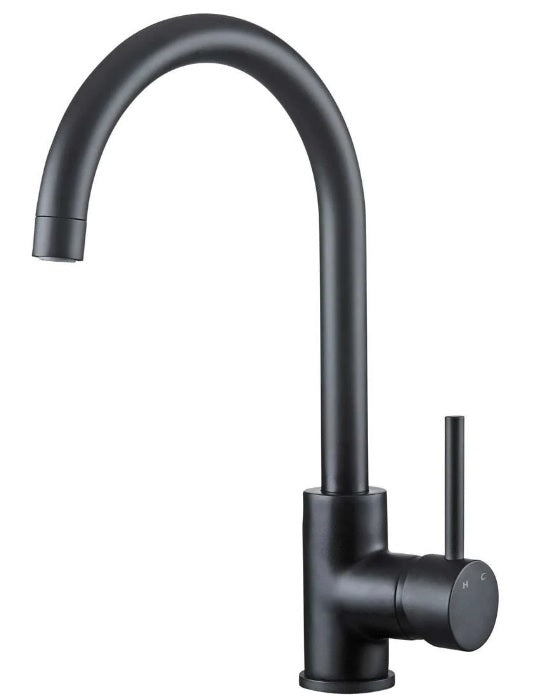 Black Pin Handle Kitchen Sink Mixer